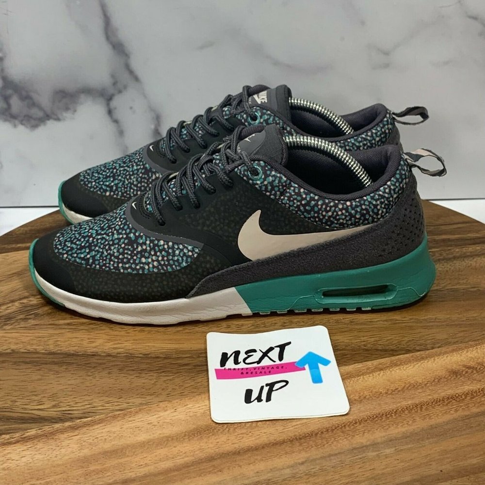 Nike Womens Air Max Thea Print Gray Comfort Athletic Running Shoes Size US 8.5
